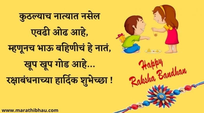 Raksha bandhan wishes Marathi