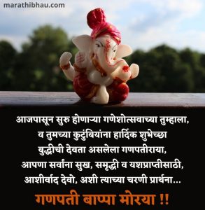 Ganesh Chaturthi Wishes in Marathi