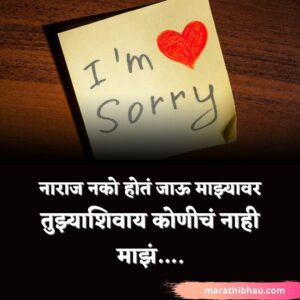 Sorry Status in Marathi